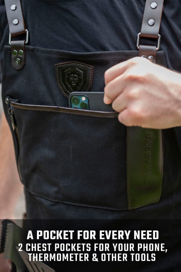 BBQ Apron |  Heavy-Duty Waxed Canvas | Professional Chef s Kitchen Apron | Dalstrong © Online - Image 3
