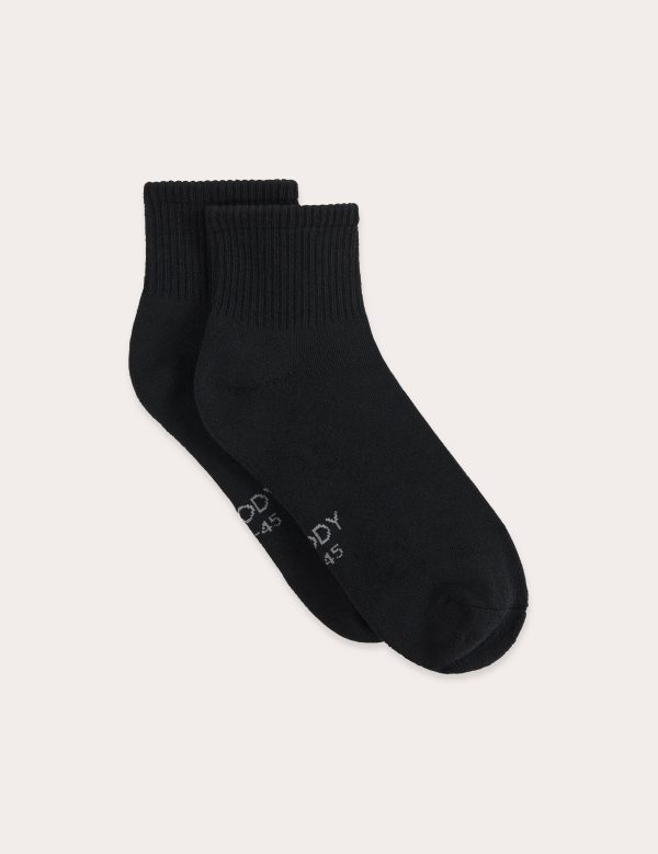 Cushioned Quarter Crew Socks - Black Supply