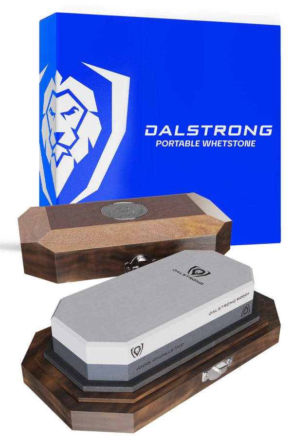 #1000   #6000 Grit Combo with Oak Storage Box | Portable Whetstone Kit | Dalstrong © Online
