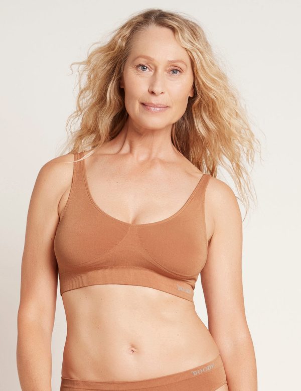 Seamfree Padded Crop Bra - Dune Sale