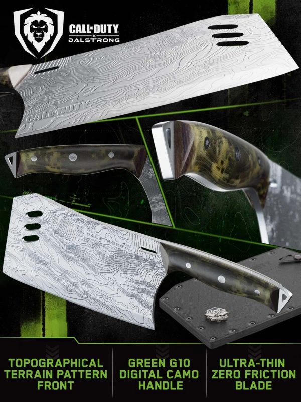 Cleaver Knife with Stand | Obliterator | Call of Duty © Edition | EXCLUSIVE COLLECTOR SET | Dalstrong © For Sale - Image 2