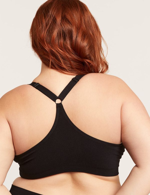 Full Bust Wireless Racerback Bra - Black Online