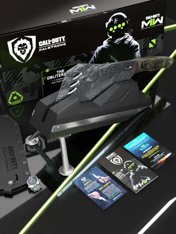 Cleaver Knife with Stand | Obliterator | Call of Duty © Edition | EXCLUSIVE COLLECTOR SET | Dalstrong © For Sale - Image 4