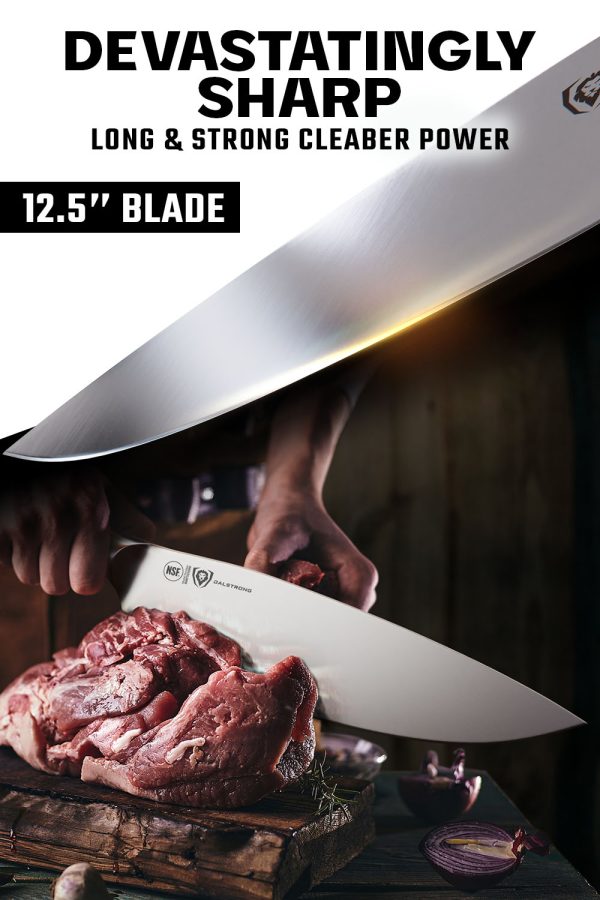 Cleaver & Butcher Knife 12.5  | Devastator | Gladiator Series | NSF Certified | Dalstrong © on Sale - Image 3