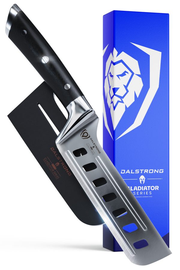 Nakiri Asian Vegetable Knife 6  | Offset Blade | Gladiator Series | NSF Certified | Dalstrong © For Sale