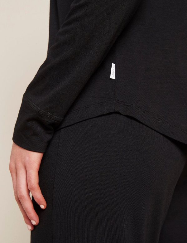Goodnight Raglan Sleep Top - Black Supply - Image 2