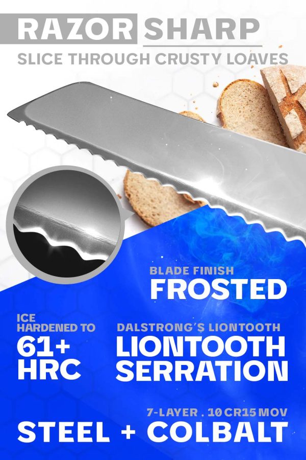 Bread Knife 8  | Frost Fire Series | NSF Certified | Dalstrong © For Cheap - Image 3