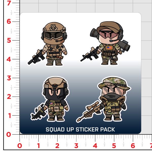 Squad Up Sticker Pack For Cheap - Image 2