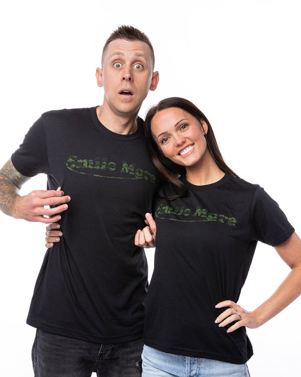 Smile More Camo T-Shirt on Sale