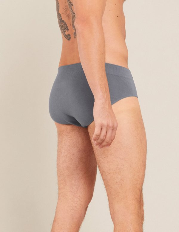 Men s Seamfree Briefs - Charcoal For Sale - Image 2