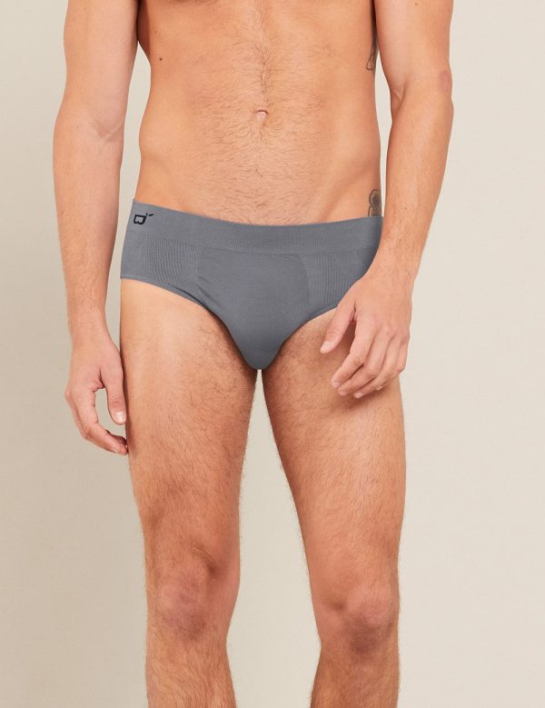 Men s Seamfree Briefs - Charcoal For Sale