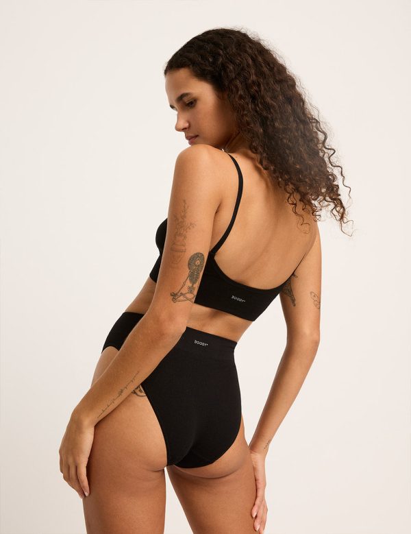 LYOLYTE Ribbed Low Back Bra - Black For Cheap - Image 5