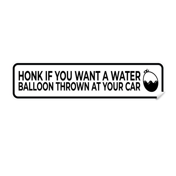 RC Water Balloon Bumper Sticker For Discount
