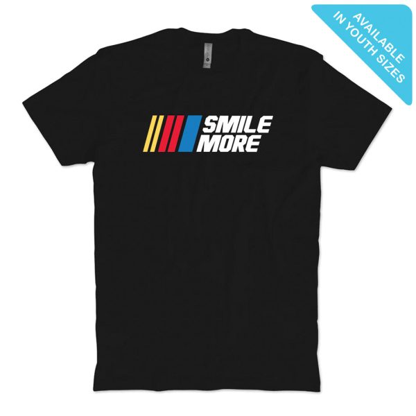 Smile More Racing T-Shirt Cheap