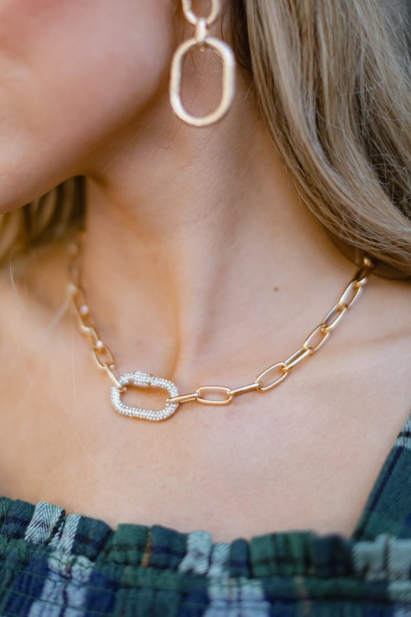 Brilliant Sparkles Gold Chain Necklace on Sale - Image 4