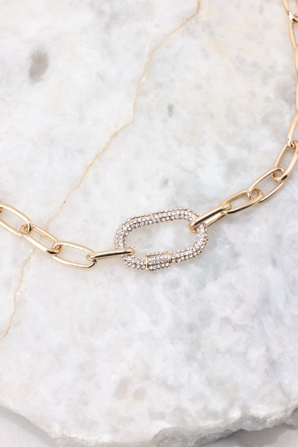 Brilliant Sparkles Gold Chain Necklace on Sale - Image 2