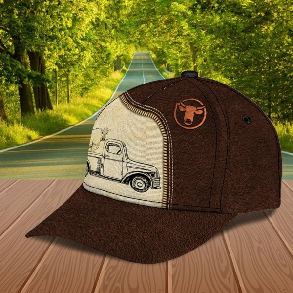 Personalized Cow Classic Cap, Personalized Gift for Farmers, Cow Lovers, Chicken Lovers - CP687PS06 Hot on Sale - Image 5