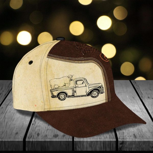 Personalized Cow Classic Cap, Personalized Gift for Farmers, Cow Lovers, Chicken Lovers - CP687PS06 Hot on Sale - Image 3